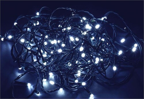 Гирлянда "Нить" 10м 100LED бел. IP20 провод зел. 230В с контроллером 8 режимов IEK LGDB110-2-100-10-G-S-20 1647668 - фото 16744700
