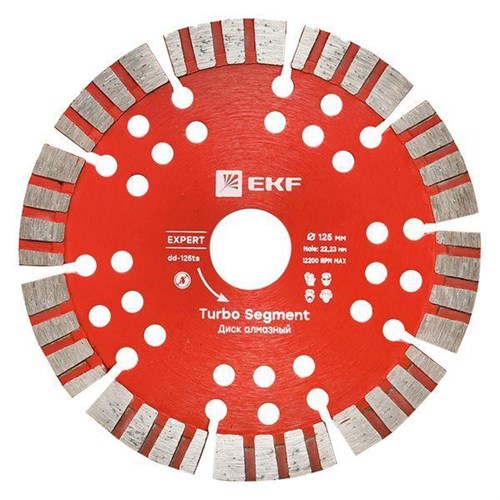 Диск алмазный Turbo Segment 125х22.23мм Expert EKF dd-125ts 1648337 - фото 16744706