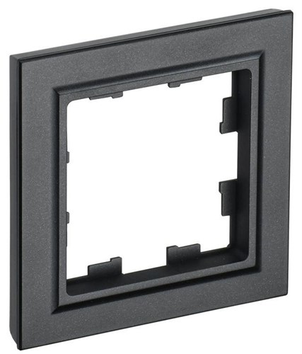 Рамка 1-м BRITE РУ-1-БрЧ черн. IEK BR-M12-K02 1617312 - фото 16744763