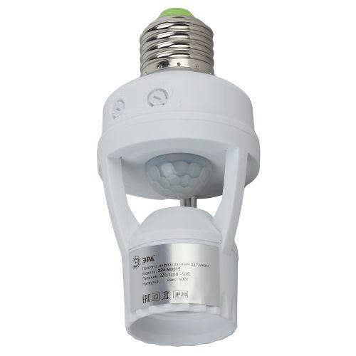 Датчик движения MD 015 E27 60Вт 360град. 6м IP20 (501600) бел. Эра Б0043792 1407891 - фото 16745121