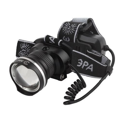 Фонарь аккумуляторный налобный GA-806 CREE 5Вт регулир. фокус литиевый аккум. 2.5А.ч алюм. USB пластик. (кор.) Эра Б0039626 1360299 - фото 16745321