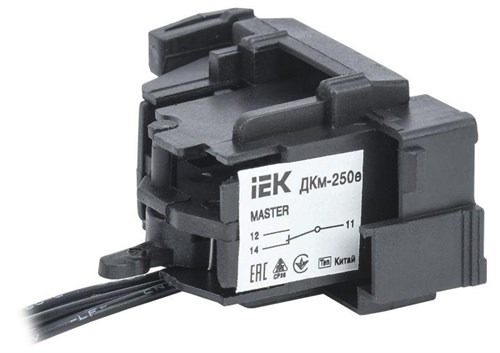 Контакт дополнительный ДКм-250е (ДКм-35) MASTER электрон. расцеп. IEK SVA31D-DK-1-02 1337489 - фото 16745374