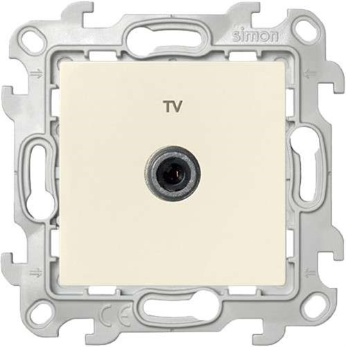 Розетка телевизионная одиночная TV СП Simon 24 IP20 механизм сл. кость Simon 2450477-031 1279004 - фото 16745611