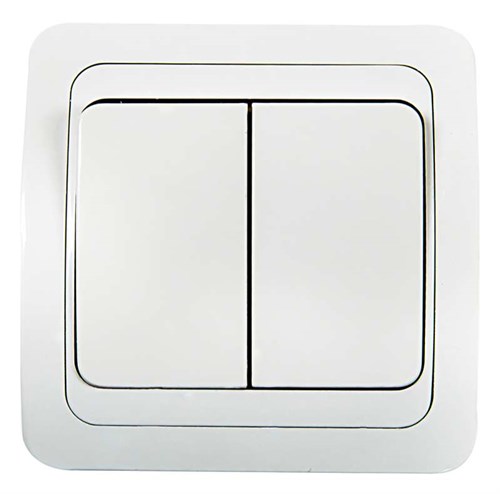 Выключатель 2-кл. СП Classico 2023 10А IP20 бел. ASD / IN HOME 4680005959860 464625 - фото 16745958