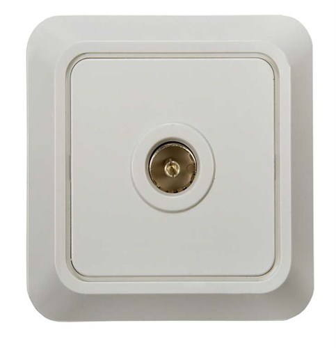 Розетка телевизионная TV ОП Bolleto 7027 16А IP20 бел. ASD / IN HOME 4680005959815 464654 - фото 16745966