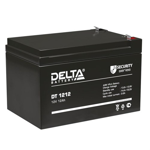 Аккумулятор ОПС 12В 12А.ч Delta DT 1212 452647 - фото 16746013