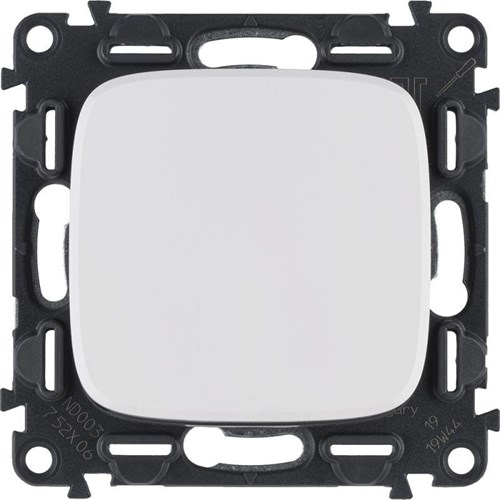 Переключатель 1-кл. СП Valena Allure 10А IP20 250В 10AX с лицев. панелью безвинтов. зажимы механизм бел. Leg 752706 1181590 - фото 16746145