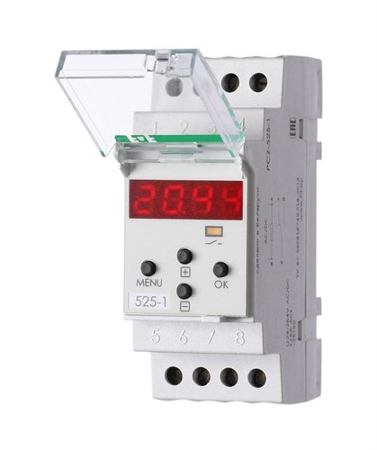 Реле времени астрономическое PCZ-525-1 16А 24-264В AC/DC 1п IP20 F&F EA02.002.011 320136 - фото 16746180