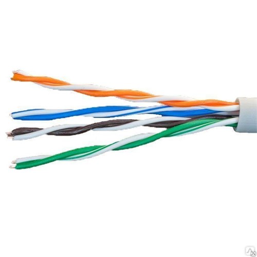 Кабель витая пара U/UTP кат.5E 4х2х24AWG solid CCA PVC сер. (м) Net.on 01-0302 312590 - фото 16746187