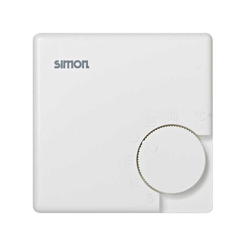 Механизм термостата комнатный тепло 10А 250В 5-30град. сл. кость Simon 75500-61 405928 - фото 16746256