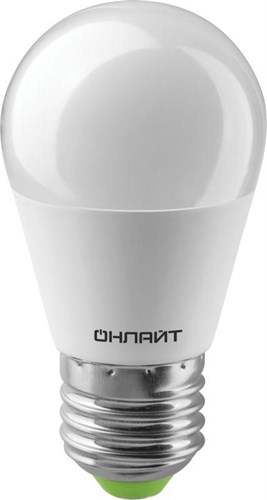 Лампа светодиодная 71 646 OLL-G45-6-230-4K-E27 6Вт шар 4000К нейтр. бел. E27 470лм 220-240В ОНЛАЙТ 71646 388156 - фото 16746296