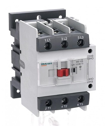 Контактор КМ-103 95А кат. 220В AC 1НО+1НЗ AC-3 DEKraft 22148DEK 1113375 - фото 16746428