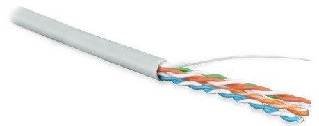 Кабель витая пара U/UTP кат.5E 4х2х24AWG solid LSZH нг(А)-HF UUTP4-C5E-S24-IN-LSZH-GY-305 сер. (м) Hyperline 42045 291294 - фото 16746476