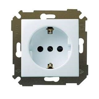 Розетка 1-м СП Simon34 16А IP20 с заземл. механизм бел. Simon 34432-030 283100 - фото 16746532