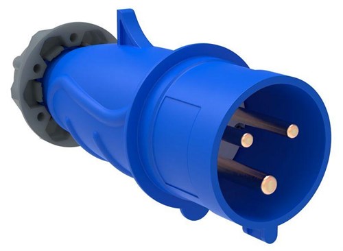 Вилка эл. каб. 16А 2P+PE 220В IP44 MAGNUM ССИ-013 IEK PSN01-016-3 255681 - фото 16746676