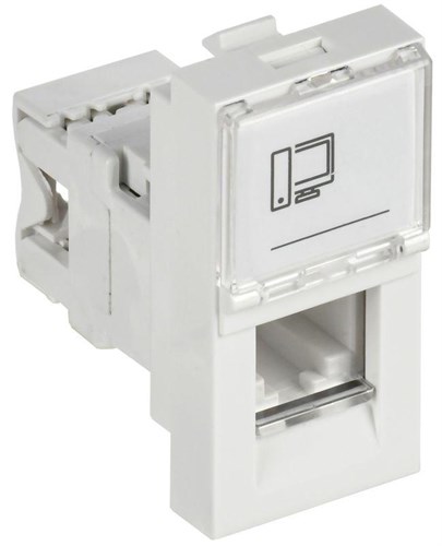 Розетка компьютерная 1-м 1мод. Праймер RJ45 кат.5E UTP механизм IEK CKK-40D-RI1-K01 150084 - фото 16746733