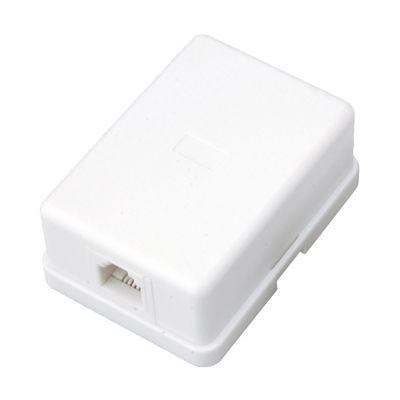Розетка телефонная 1-м ОП RJ14 (6P4C) кат.3 бел. Rexant 03-0001 217869 - фото 16746797