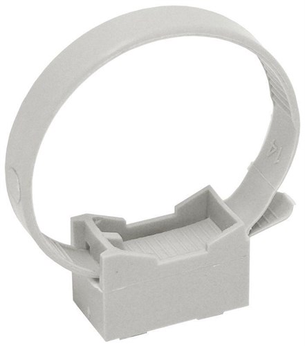 Держатель хомутный для труб со стяжкой d32-63 CFF2 сер. IEK CTA10MP-CFF263-K41-100 58109 - фото 16747282