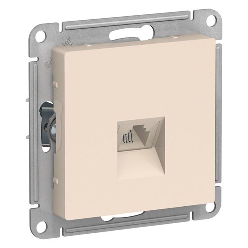 Розетка телефонная 1-м СП AtlasDesign RJ11 механизм беж. SE ATN000281 1240210 - фото 16747428