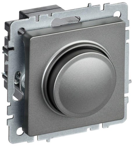 Светорегулятор СП BRITE пов-наж. 600Вт СС10-1-0-БрС механизм сталь IEK BR-D20-0600-K46 1701818 - фото 16747526