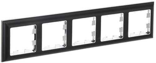 Рамка 5-м BRITE РУ-5-Бр хром/черн. IEK BR-M52-12-2-K23 1766156 - фото 16748438