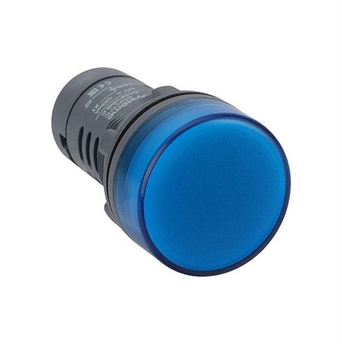 Лампа светосигнальная SB7 d22мм 230В AC син. моноблочная SE SB7EV06MP 1680922 - фото 16748637