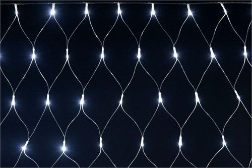 Гирлянда "Сеть" 1.5х1.5м 160LED бел. IP20 провод прозр. 230В с контроллером 8 режимов IEK LGDB410-2-160-L1-T-S-44 1647674 - фото 16748741