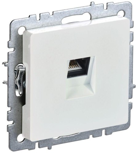 Розетка компьютерная СП RJ45 кат.5E BRITE РК10-БрЖ механизм жемчуж. IEK BR-K10-1-K36 1623776 - фото 16748799