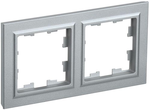 Рамка 2-м BRITE РУ-2-БрА алюм. IEK BR-M22-K47 1617323 - фото 16748820