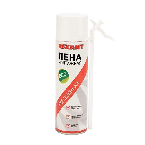 Пена монтажная всесезонная с трубочкой 40л eco Rexant 89-0906 1548249 - фото 16749052