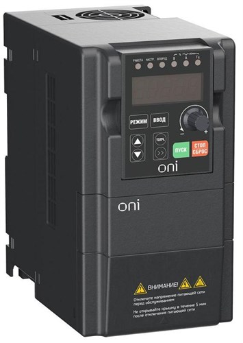 Преобразователь частоты A150 380В 3ф 1.5кВт 5А встроенный торм. модуль ONI A150-33-15NT 1383635 - фото 16749279