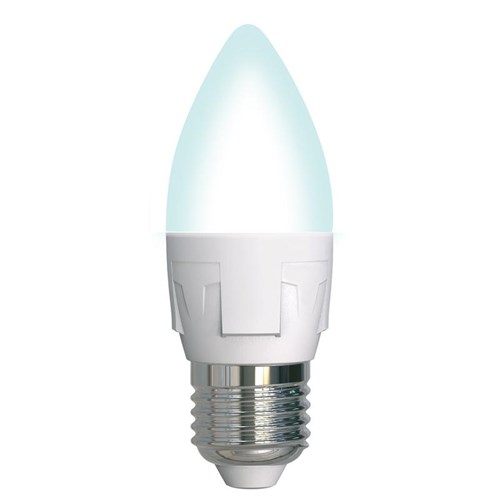 Лампа светодиодная LED-C37 7W/4000K/E27 /FR/DIM PLP01WH Яркая 7Вт матовая 4000К нейтр. бел. E27 диммир. (упак. картон) Uniel UL-00004295 1326545 - фото 16749446