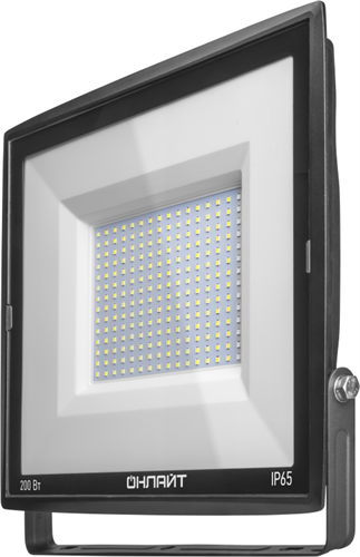 Прожектор светодиодный 14 345 OFL-200-6.5K-BL-IP65-LED 200Вт 6500К IP65 18000лм черн. ОНЛАЙТ 14345 560941 - фото 16749460