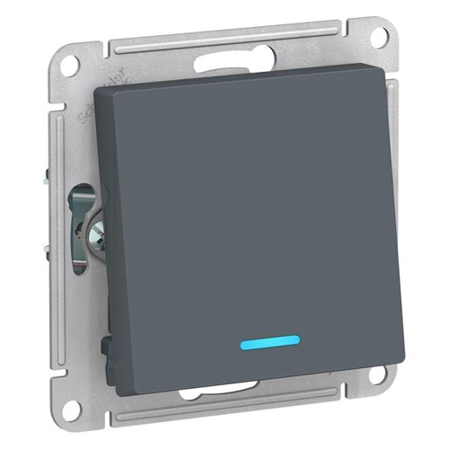 Переключатель проходной 1-кл. СП AtlasDesign 10А IP20 (сх. 6а) 10AX с подсветкой механизм грифель SE ATN000763 1240422 - фото 16749821