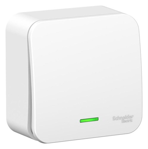 Выключатель 1-кл. ОП Blanca 10А IP20 (сх. 1) 250В с подсветкой с изолир. пластиной бел. SE BLNVA101111 1210451 - фото 16749951