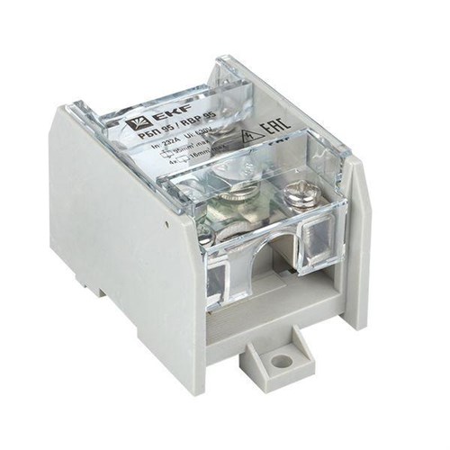 Блок распределительный проходной РБП 95 (1х95-4х16кв.мм) 232/100А PROxima EKF RBP-95-100 413301 - фото 16750157