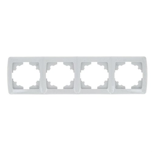 Рамка 4-м СП Мадрид горизонт. бел. EKF EIM-G-304-10 311680 - фото 16750233