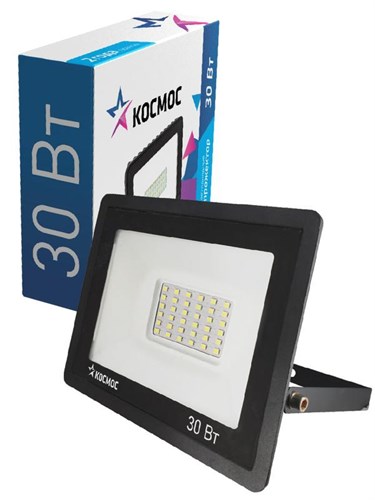 Прожектор светодиодный 30Вт 6500К IP65 2400лм КОСМОС K_PR5_LED_30 300140 - фото 16750272