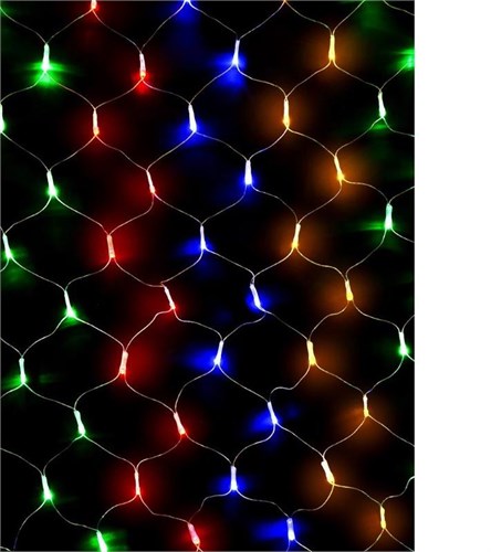 Гирлянда-сетка NTLD144C-M 1.5х1м 144LED разноцвет. IP20 соединяемая до 3мод. SHLights 4610003328672 278331 - фото 16750422