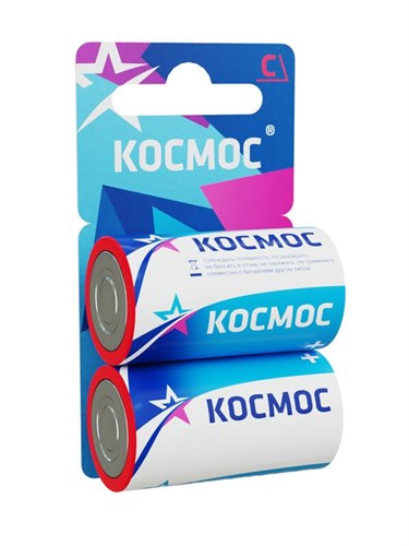Элемент питания солевой C/R14 (блист.2шт) КОСМОС KOCR142BL 278062 - фото 16750443