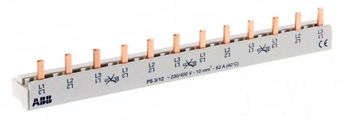 Разводка шинная 3ф PS3/12(PIN) 63A ABB 2CDL230001R1012 210931 - фото 16750968