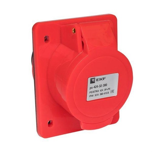 Розетка скрыт. уст. 32А 380В 3P+E IP44 (424) EKF ps-424-32-380 126589 - фото 16751072