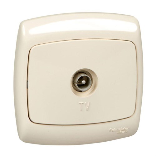 Розетка телевизионная TV СП Рондо сл. кость SchE RAT-1-SI 33297 - фото 16751228