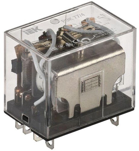 Реле РЭК 77-4 10А 24В DC IEK RRP10-4-10-024D 61641 - фото 16751373