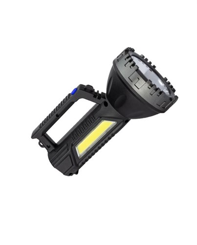 Фонарь-прожектор аккумуляторный ручной 3Вт LED+3Вт COB LED Li-ion 18650 1200мА.ч корпус ABS-пластик индикатор уровня заряда USB-шнур плечевой ремешок КОСМОС KOC904Lit 1774774 - фото 16751441