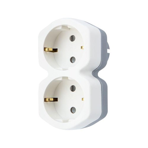 Разветвитель 2-м с заземл. 16А IP20 защ. шторки бел. Rexant 11-1087 1547726 - фото 16751513