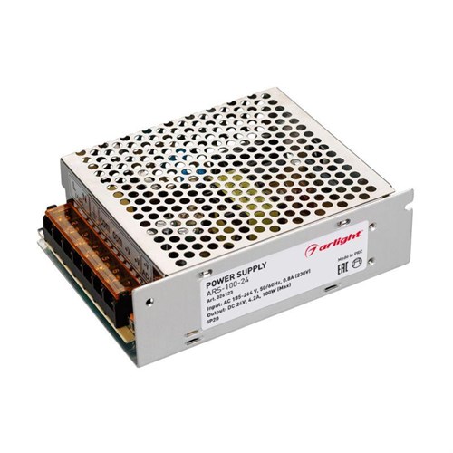 Блок питания ARS-100-24 24В 4.2А 100Вт IP20 сетка 2 года Arlight 026123 1551587 - фото 16751617