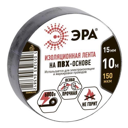 Изолента ПВХ 15ммх10м черн. ЭРА C0036558 508045 - фото 16751648