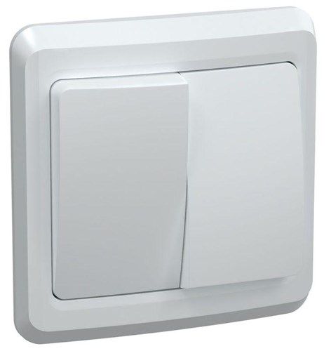 Выключатель 2-кл. СП Вега 10А IP20 ВС10-2-0-ВБ бел. IEK EVV20-K01-10-DM 452900 - фото 16751656