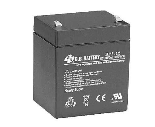 Аккумулятор 12В 5А.ч BP 5-12 B.B. Battery 1906648 - фото 16751685